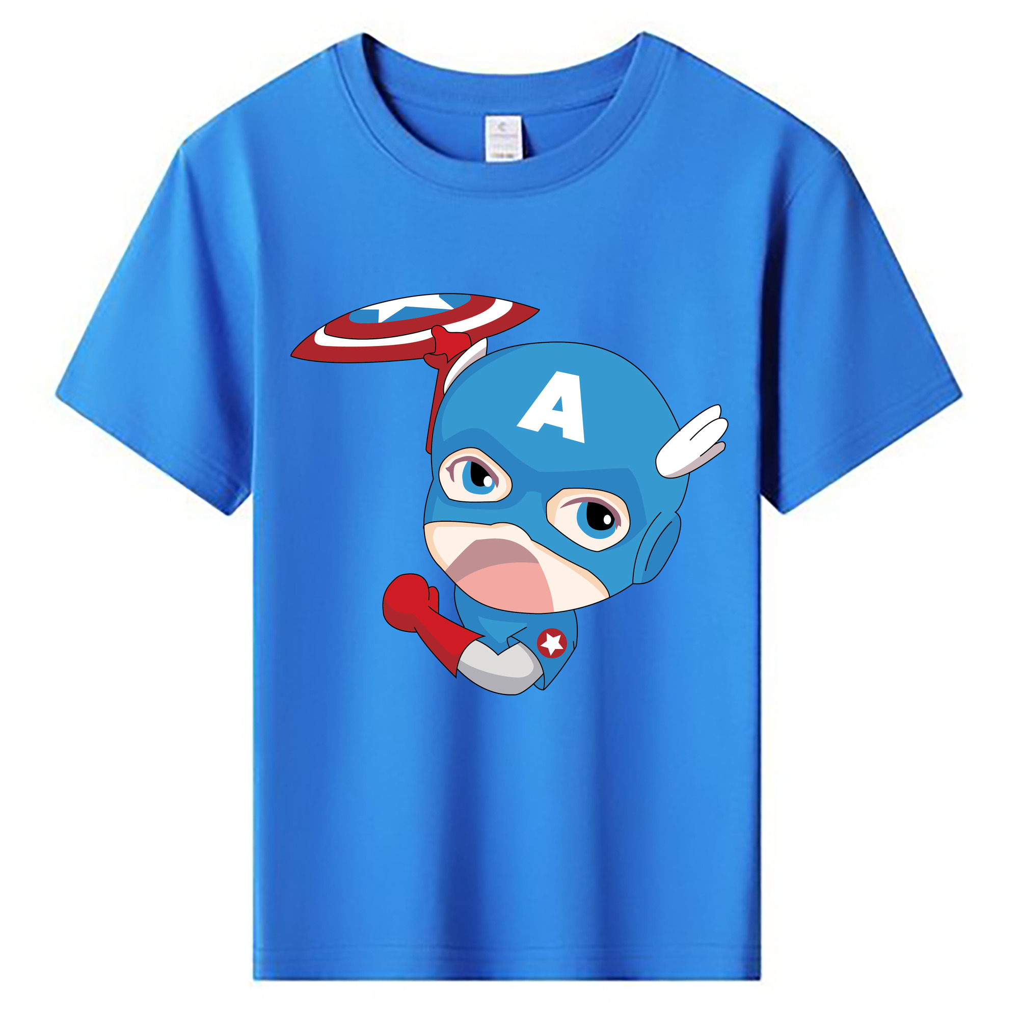 （画像用） アベンジャーズ The Avengers 綿100％キッズTシャツ（フロントプリント）